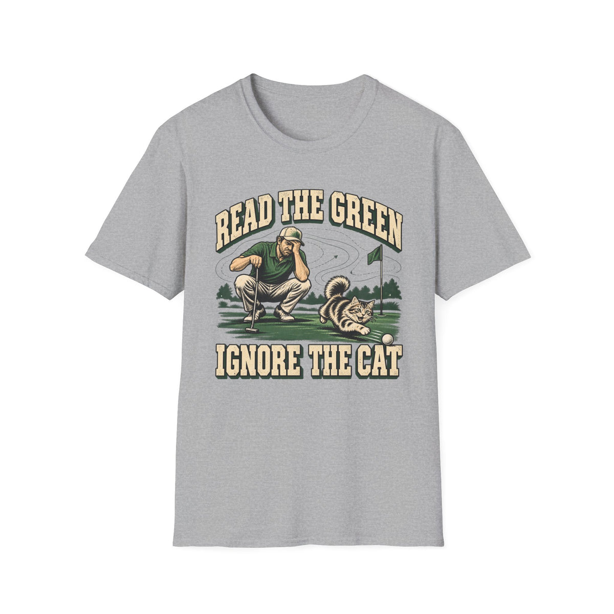 Read the Green Ignore the Cat - Horizon Vintage Heathered Collection