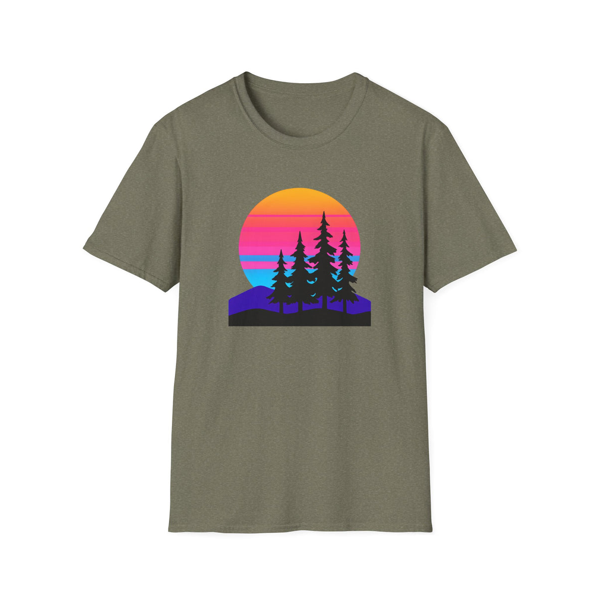Sunset Pine Silhouettes T-Shirt