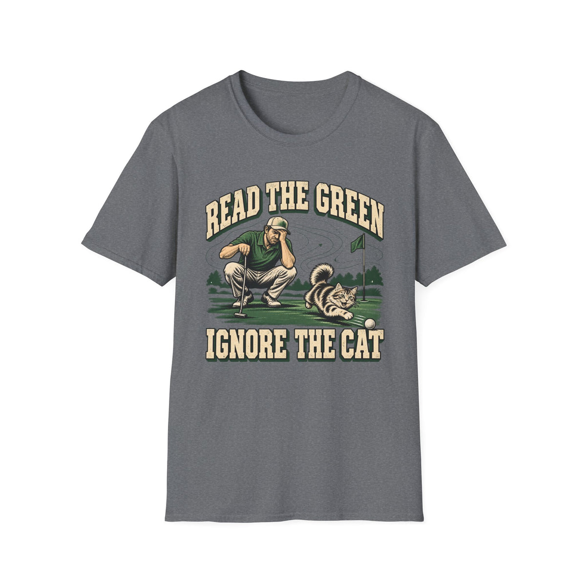 Read the Green Ignore the Cat - Horizon Vintage Heathered Collection