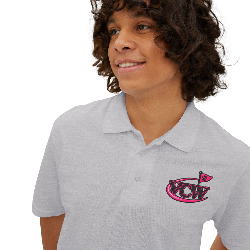 VCW Pink Flag Swing —  Polo  L Chest