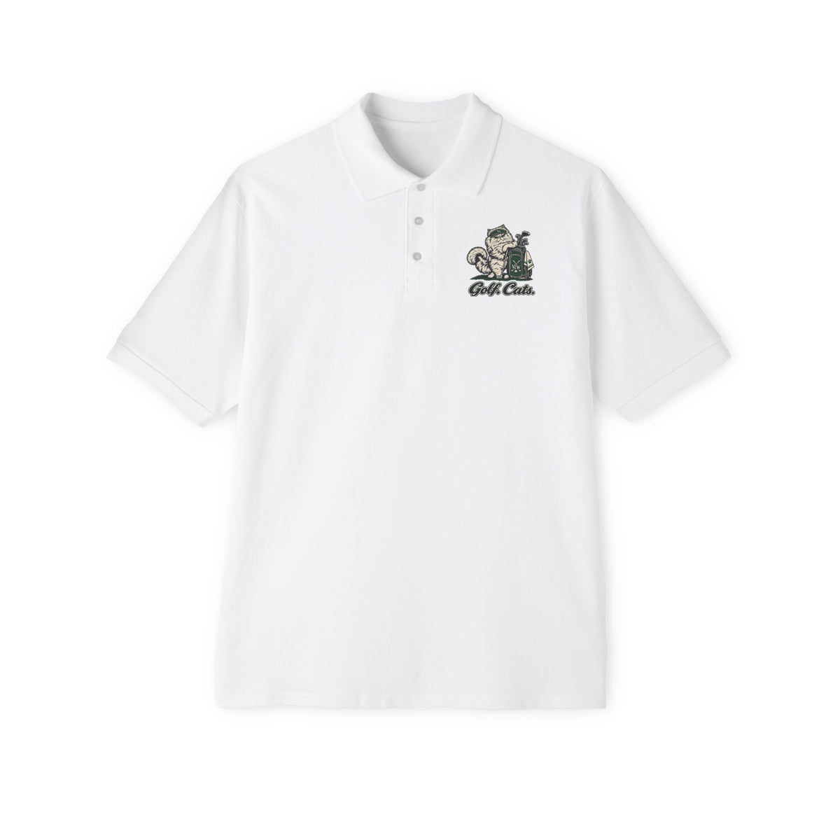 Golf. Cats. Crest —  Polo  L Chest