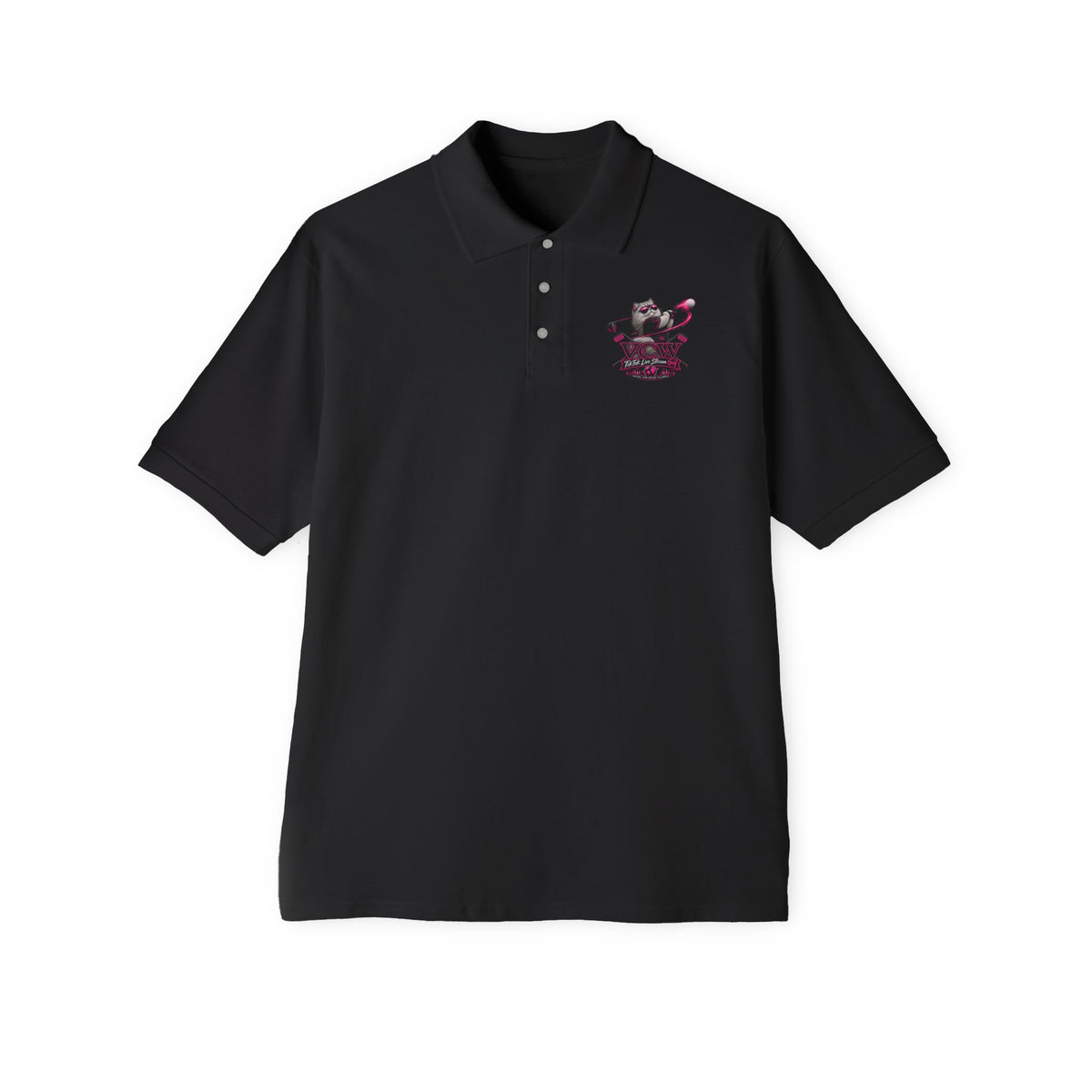 TikTok Live Stream Crest — DTG L Chst Polo Shirt