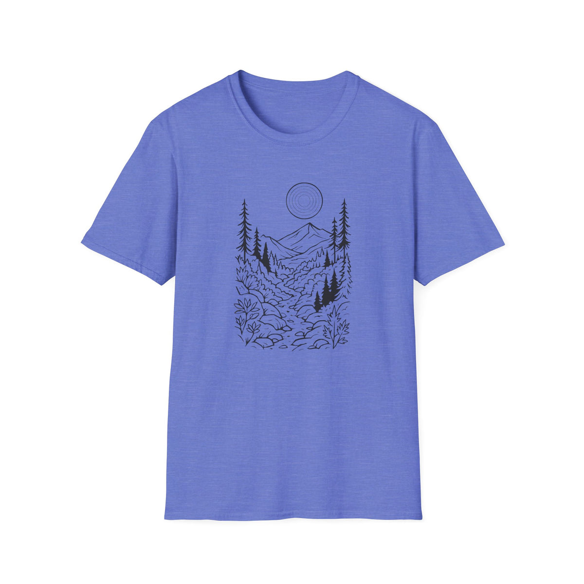Moonlit Mountain Landscape T-Shirt
