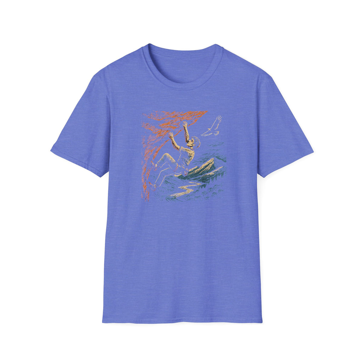 Climber on cliff T-Shirt