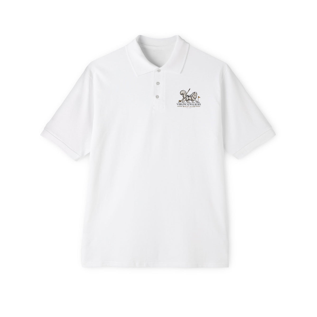 Classic Cattitude Crest —  Polo  L Chst DTG