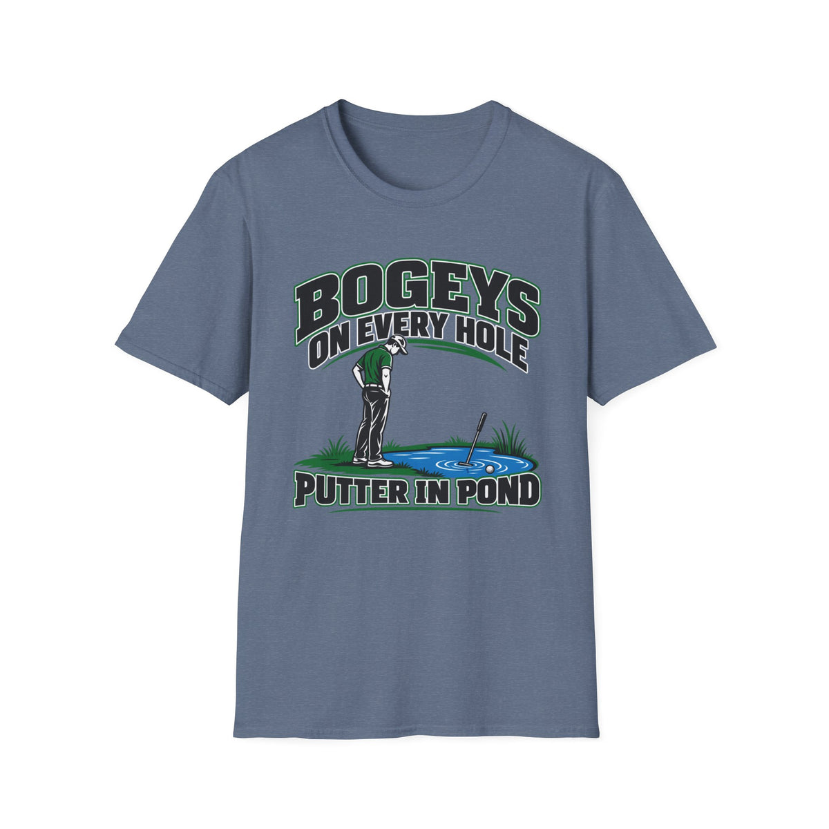 Bogeys on Every Hole; Putter in the Pond - Horizon Vintage Heathered Collection