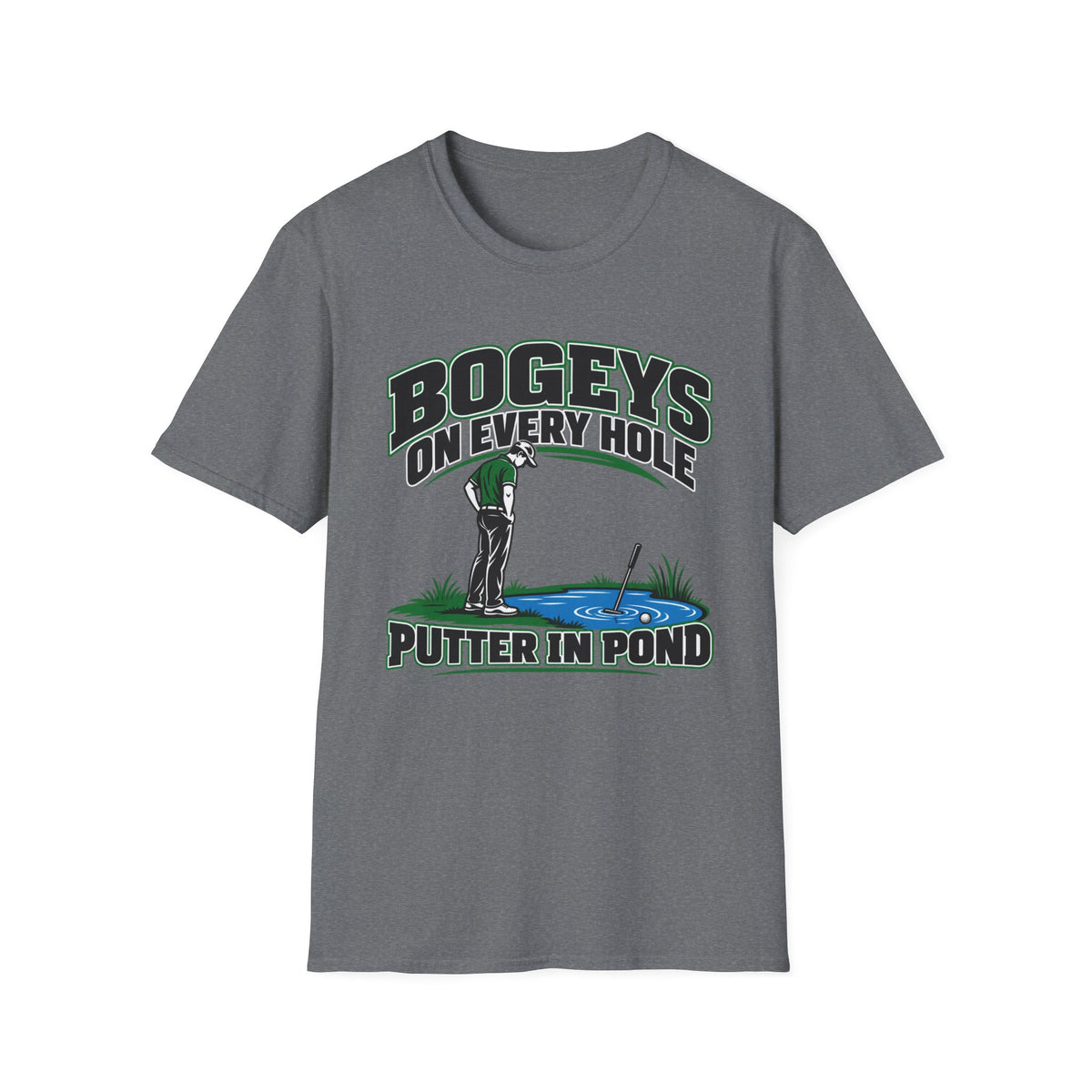 Bogeys on Every Hole; Putter in the Pond - Horizon Vintage Heathered Collection
