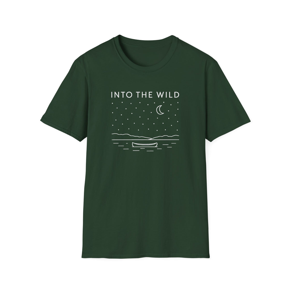 Moonlit Night Boat T-Shirt
