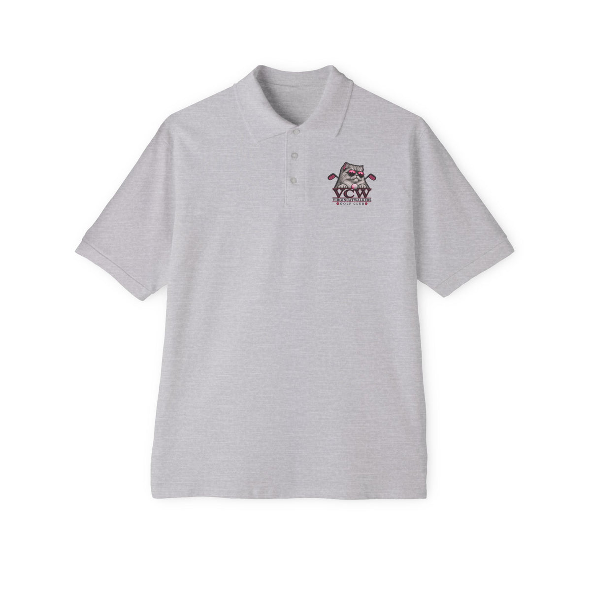 Feline Golf Crest —  Polo  L Chst DTG