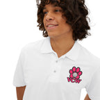 VCW Pink Paw PrintCrest —  Polo  L Chst