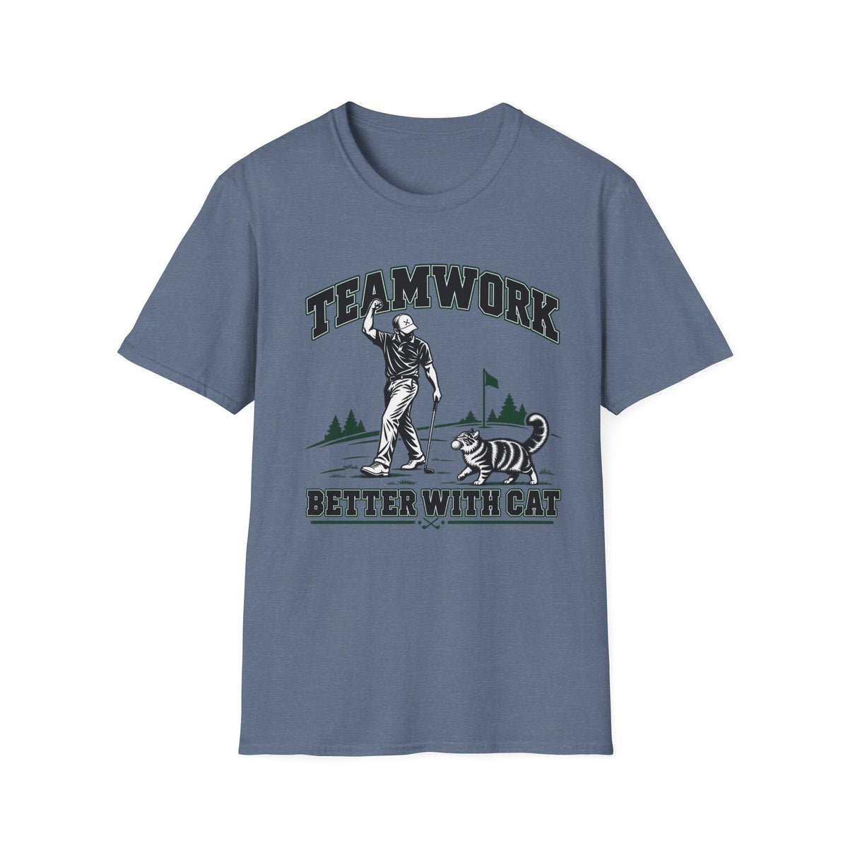 Teamwork is Better with Cat - Horizon Vintage Heathered Collection