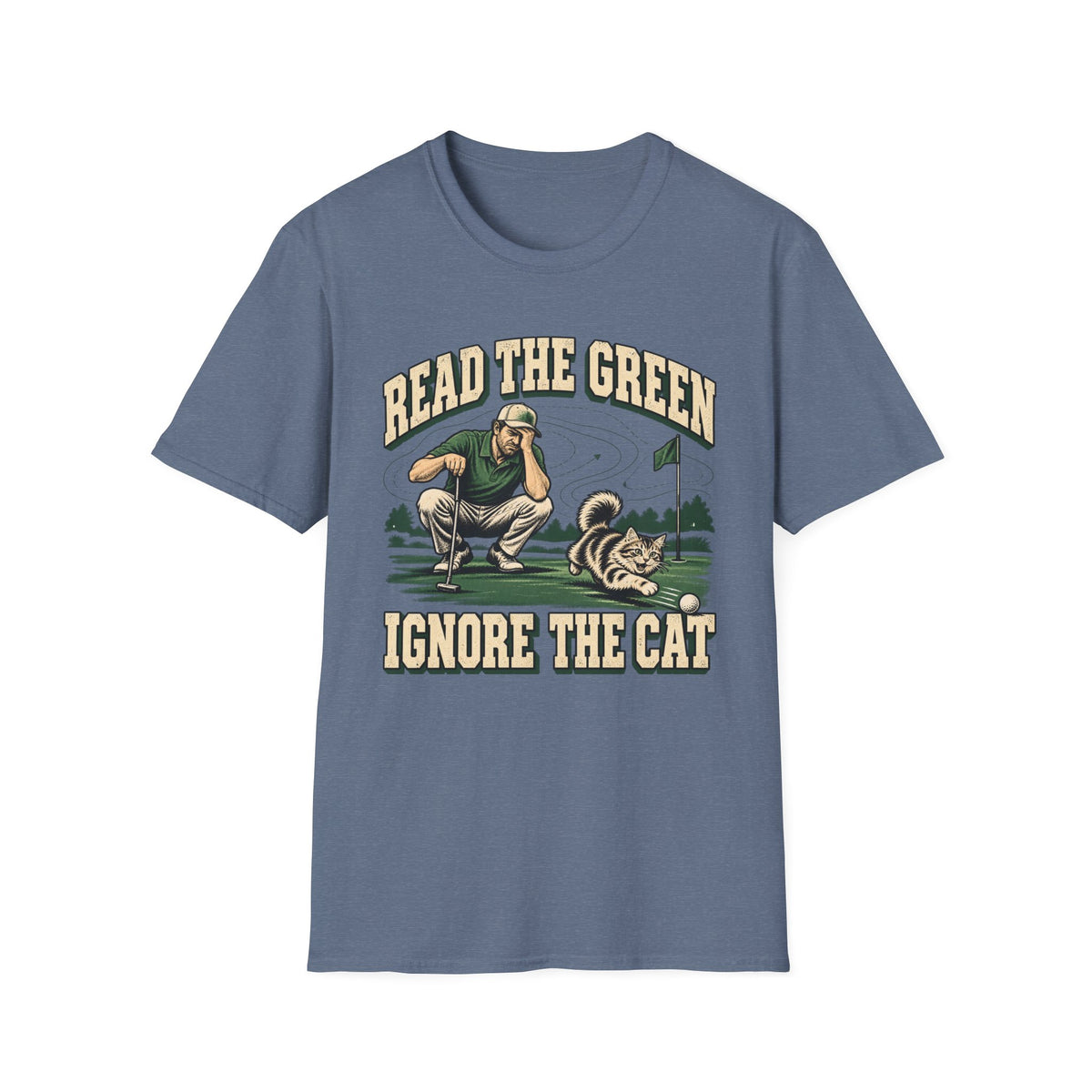 Read the Green Ignore the Cat - Horizon Vintage Heathered Collection