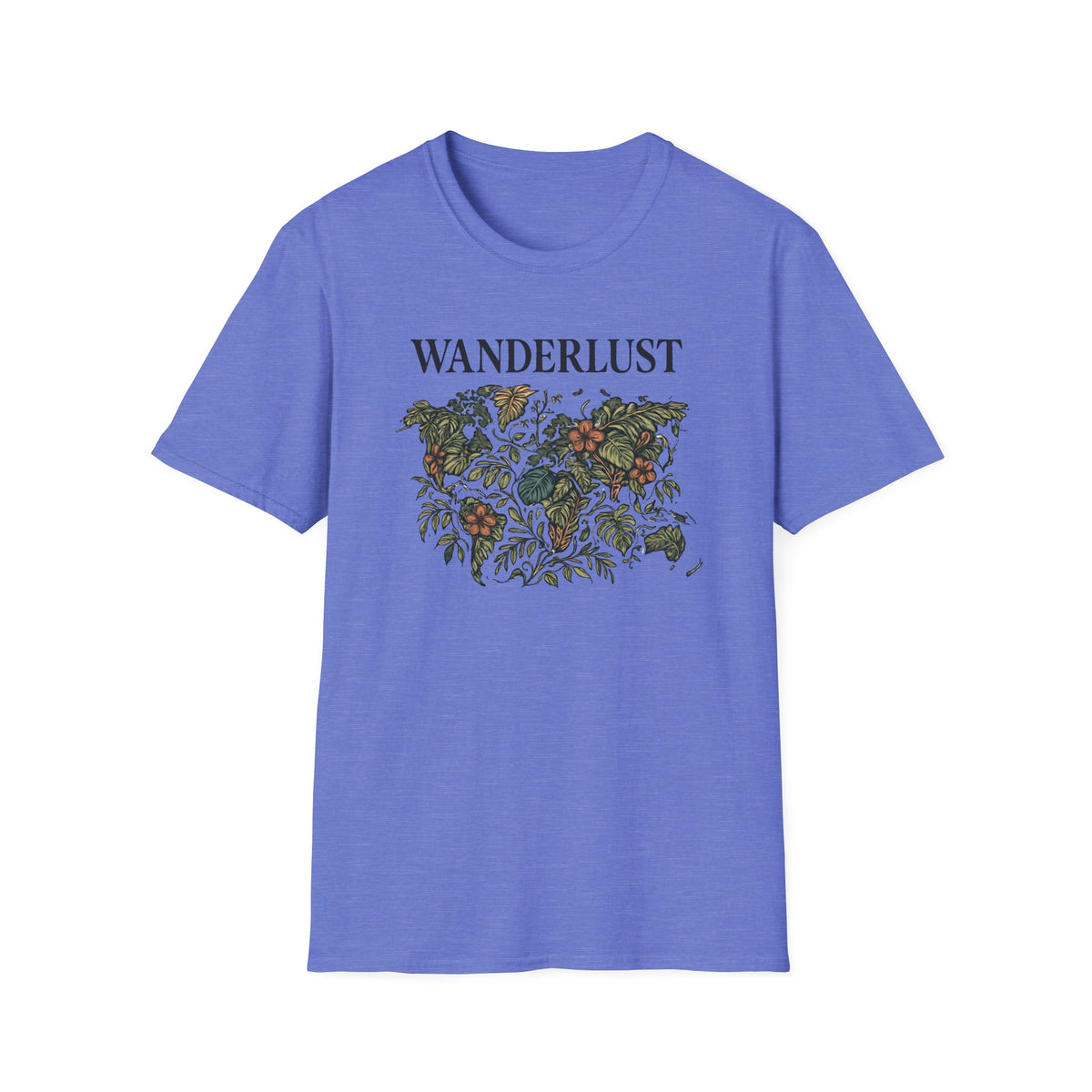 Lush Tropical Floral Scene T-Shirt