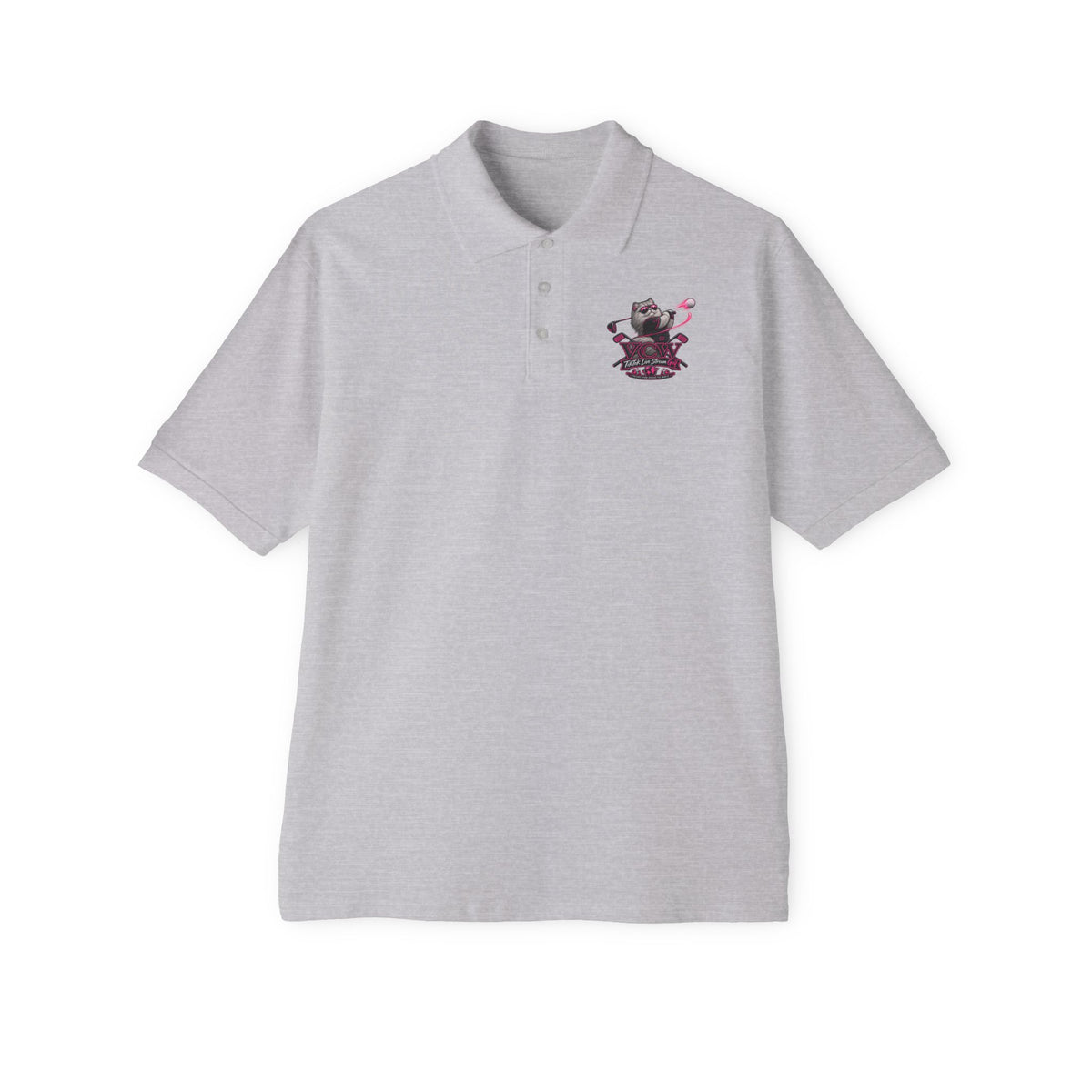 TikTok Live Stream Crest — DTG L Chst Polo Shirt