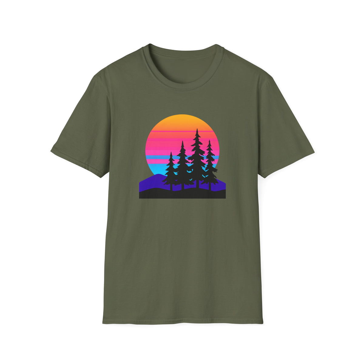 Sunset Pine Silhouettes T-Shirt