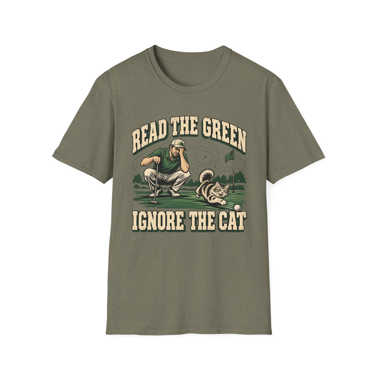 Read the Green Ignore the Cat - Horizon Vintage Heathered Collection