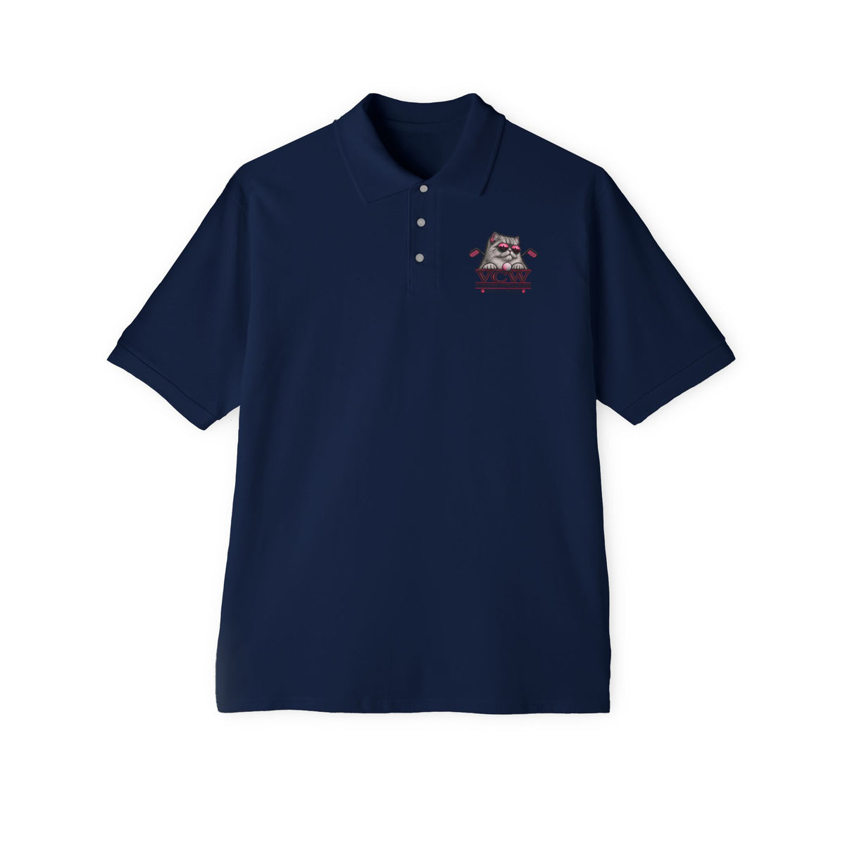 Feline Golf Crest —  Polo  L Chst DTG