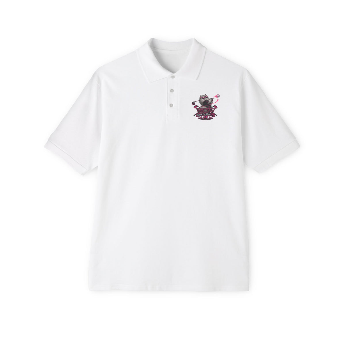 TikTok Live Stream Crest — DTG L Chst Polo Shirt