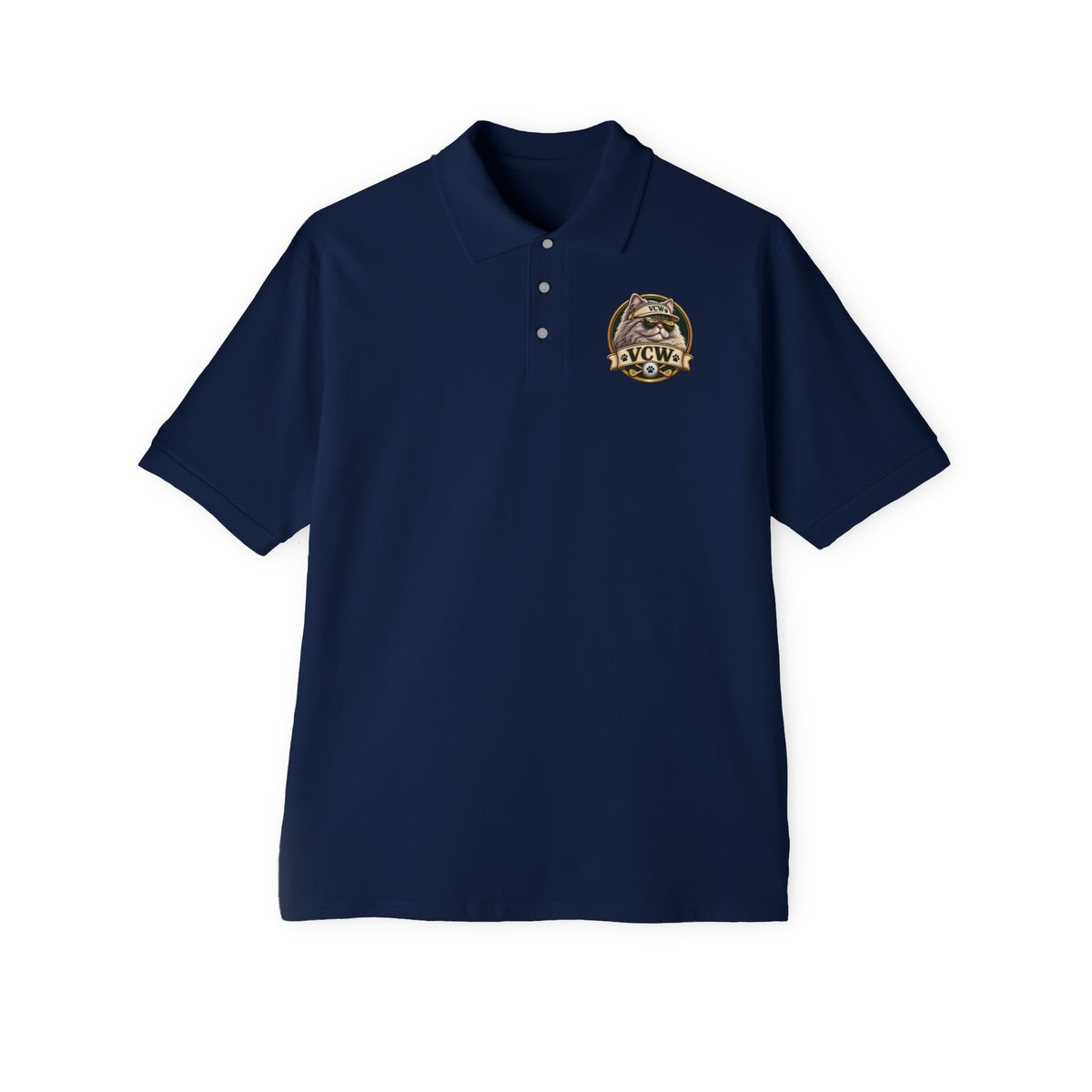 VCW Cool Cattitude Crest —  Polo  L Chst DTG