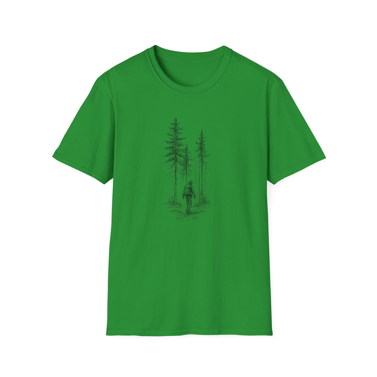 Hiker in Dark Forest T-Shirt