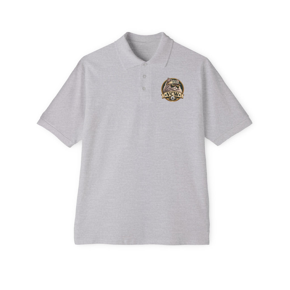 VCW Cool Cattitude Crest —  Polo  L Chst DTG