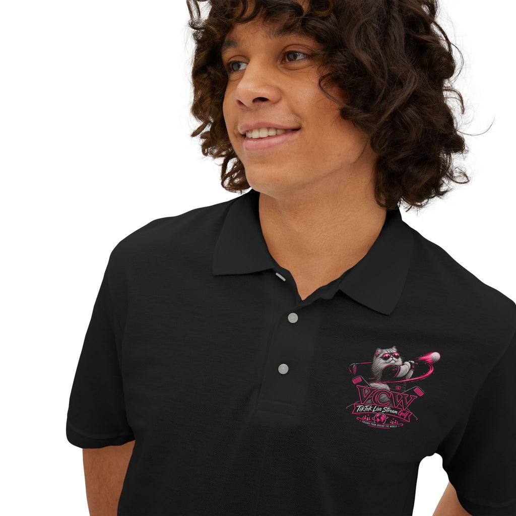 TikTok Live Stream Crest — DTG L Chst Polo Shirt