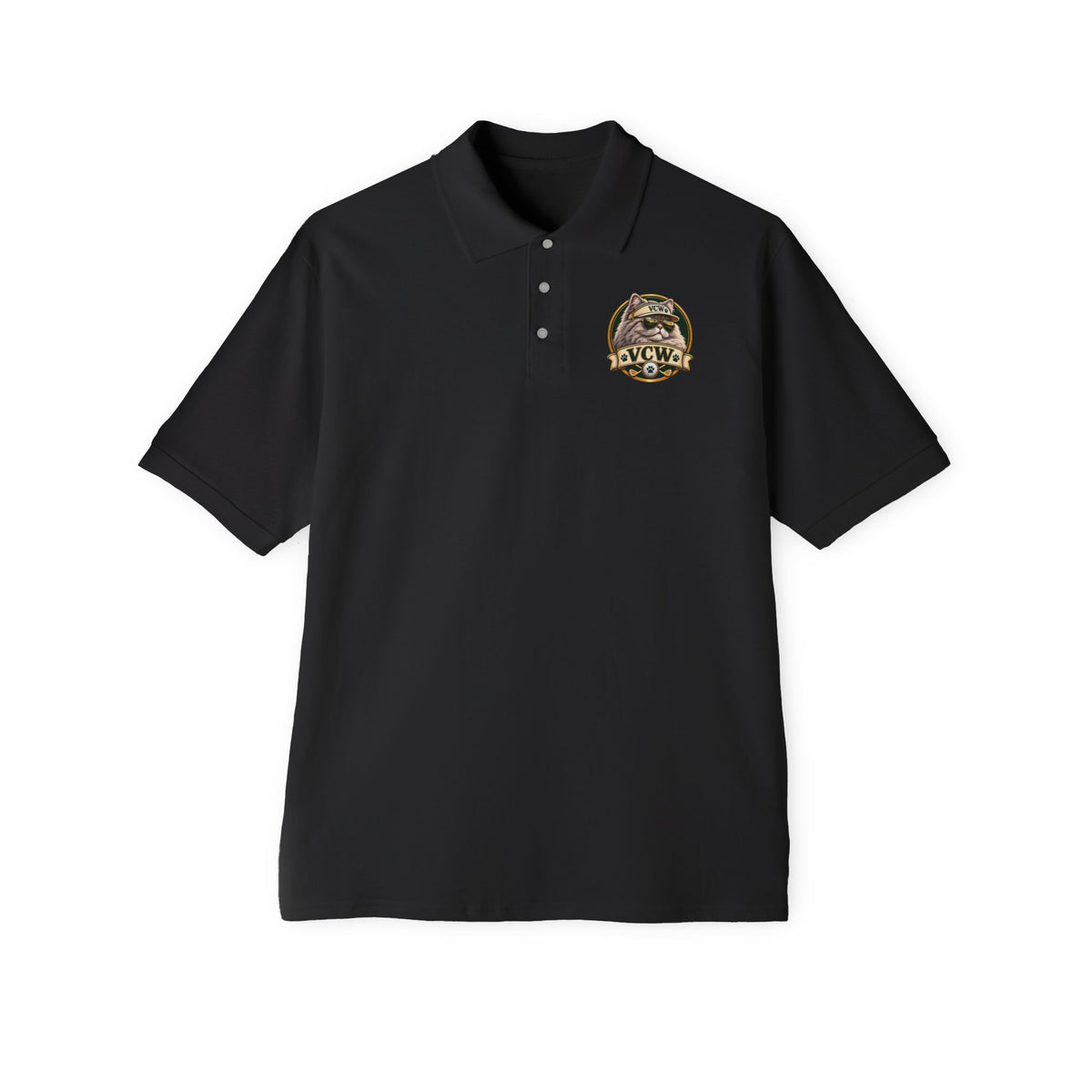 VCW Cool Cattitude Crest —  Polo  L Chst DTG