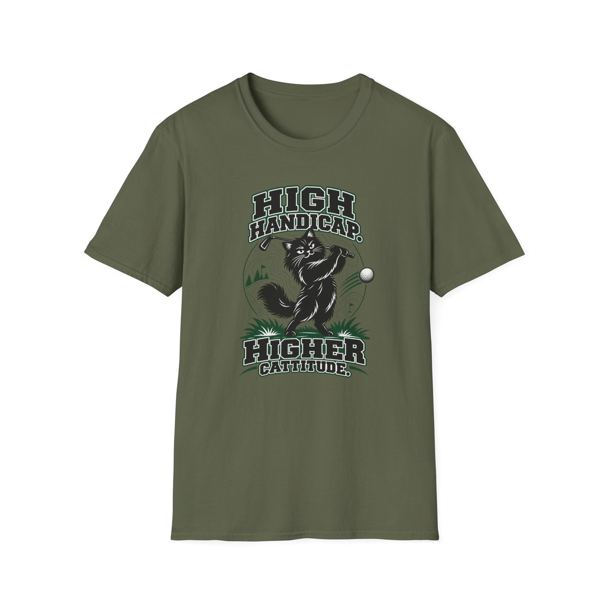 Higher Handicap. Higher Cattitude - Golf & Cattitude Collection