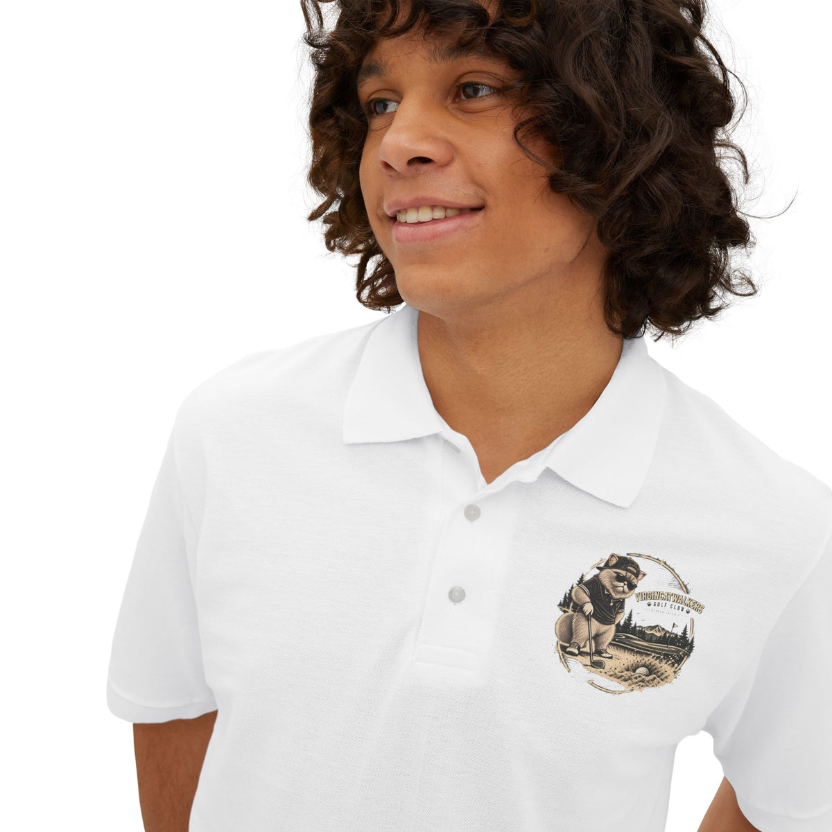 Sand Trap Troubles Crest —  Polo  L Chst DTG