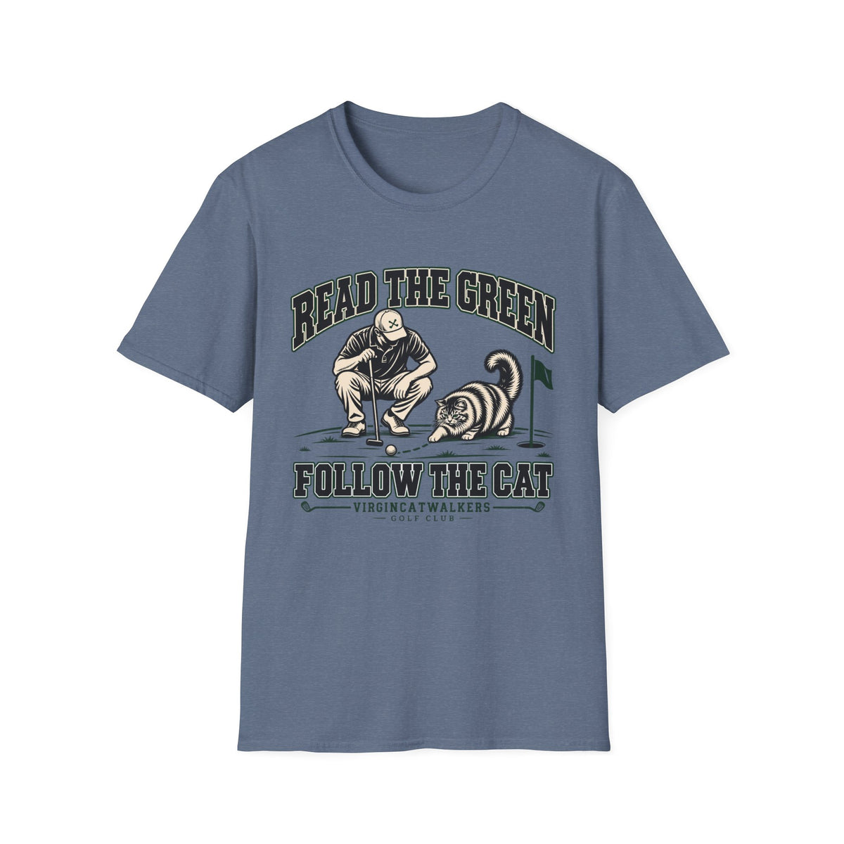 Read the Green Follow the Cat - Horizon Vintage Heathered Collection
