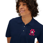 VCW Pink Paw PrintCrest —  Polo  L Chst