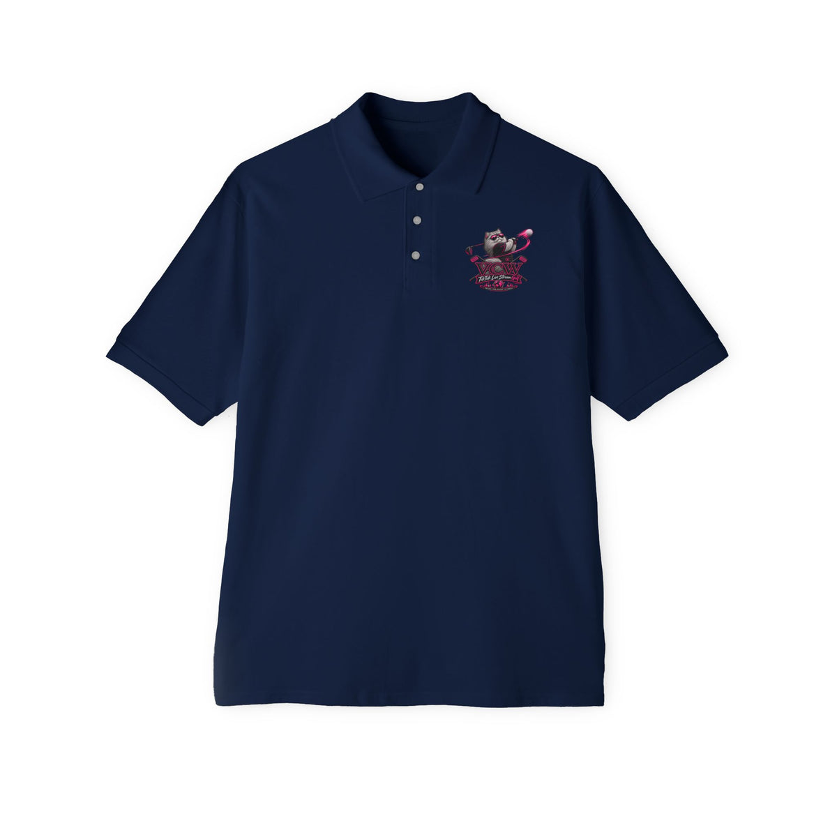 TikTok Live Stream Crest — DTG L Chst Polo Shirt